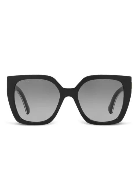 Gucci Eyewear نظارة شمس بإطار فراشة أسود