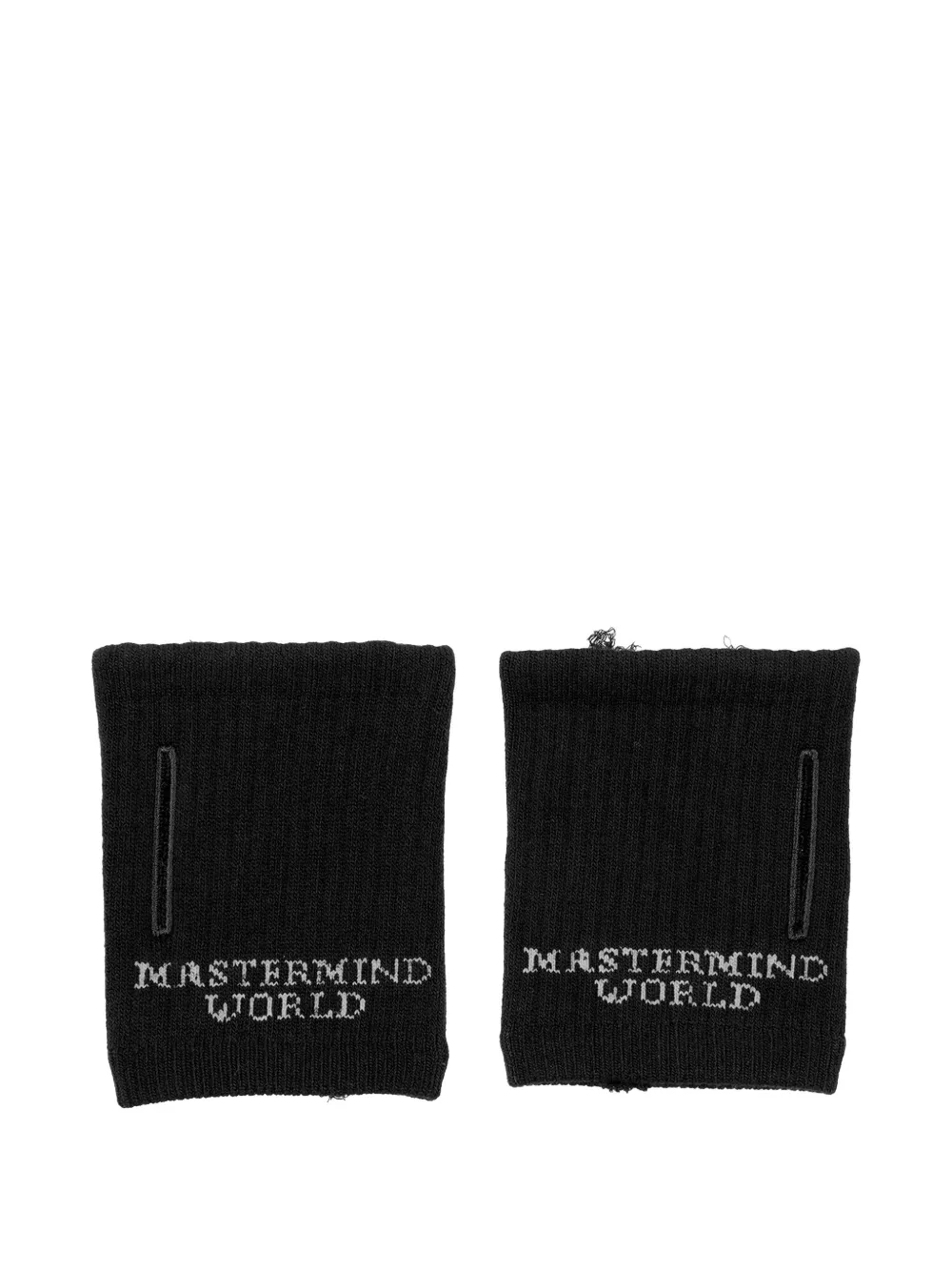 Mastermind World Handschoenen met gerafeld effect - Zwart