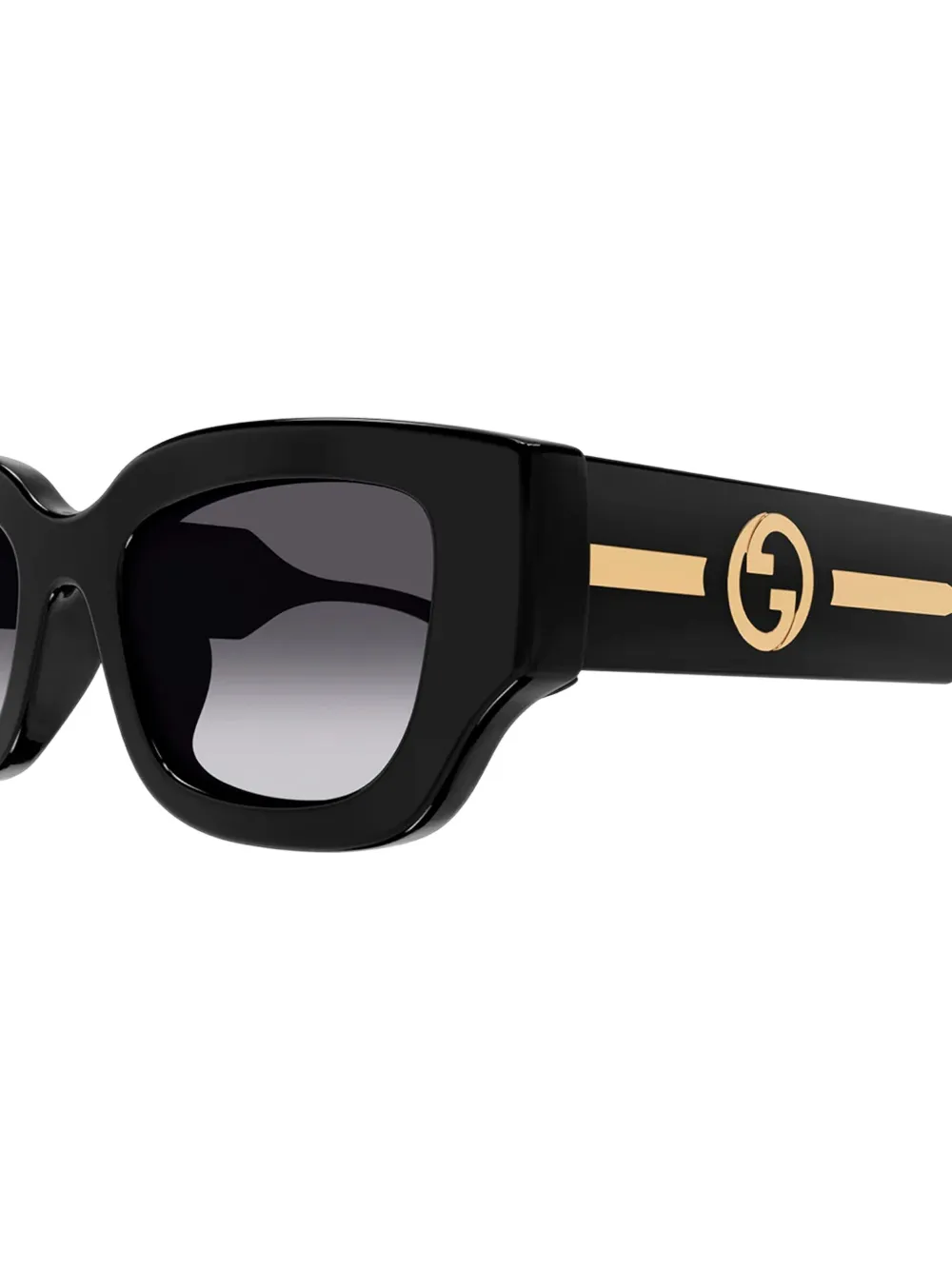 GUCCI ブラック サングラス チェック柄 Gucci Eyewear GG サングラス | ブラック | FARFETCH JP
