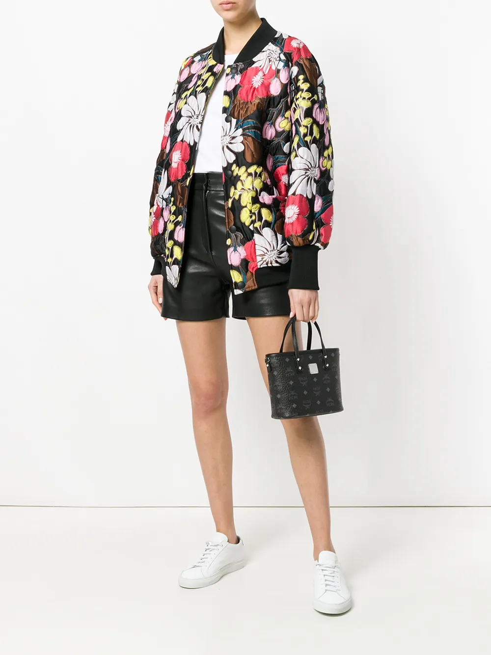 MCM Anya mini-shopper Zwart