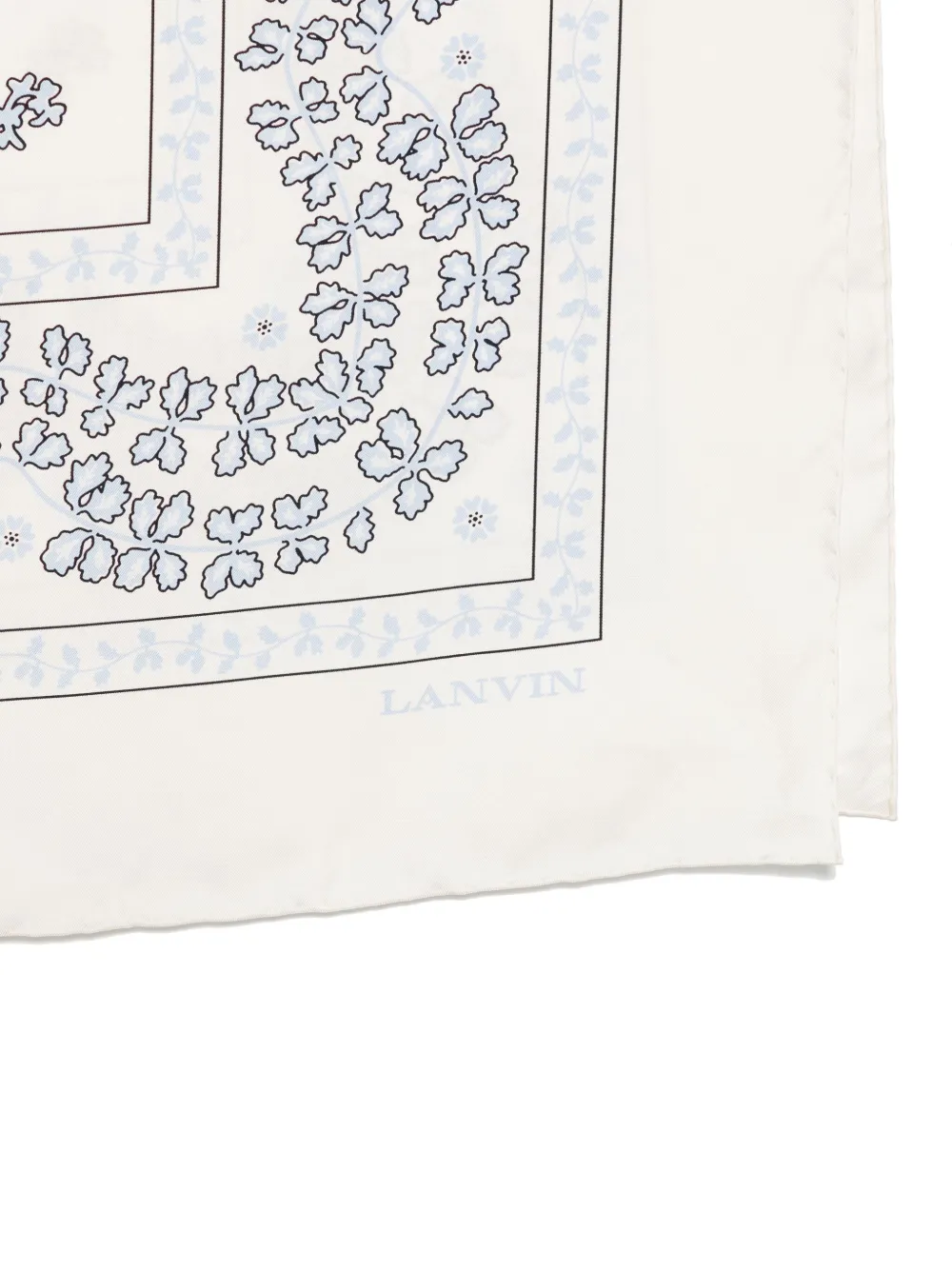 Lanvin Sjaal met bloemenprint - Beige