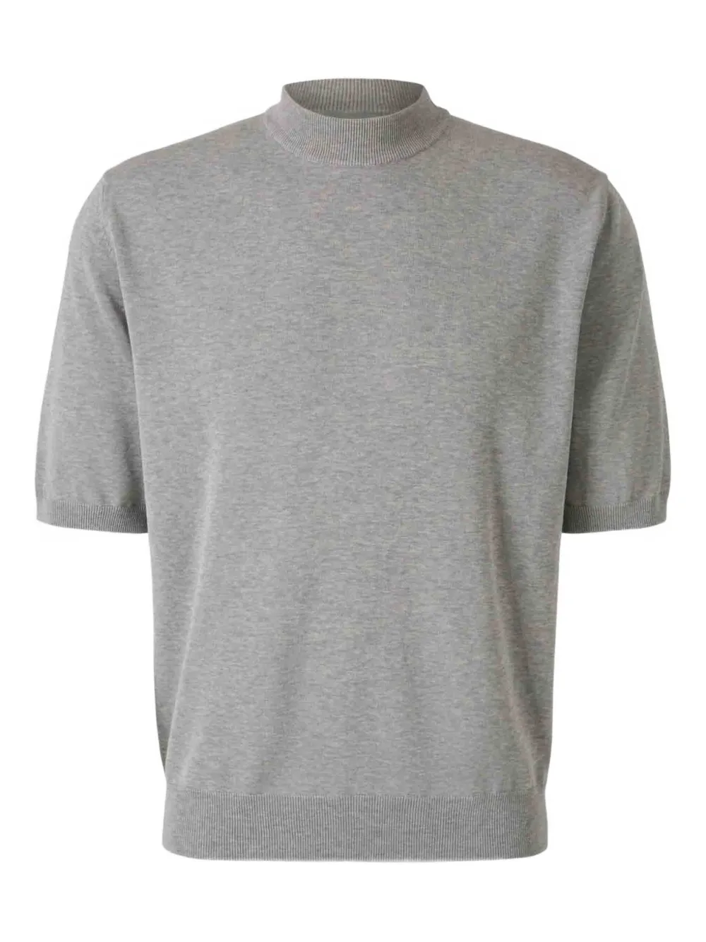 Zanone mock-neck short-sleeve T-shirt | Grey | Image 1