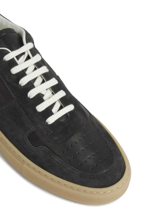 【Common Projects】 BBall Duoレザーアンドスエードスニーカー Common Projects - BBall Duo Gray Leather & Suede Sneaker