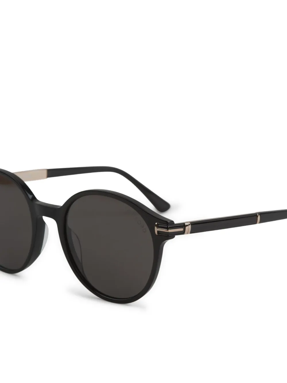 TOM FORD Eyewear Zonnebril met rond montuur Zwart