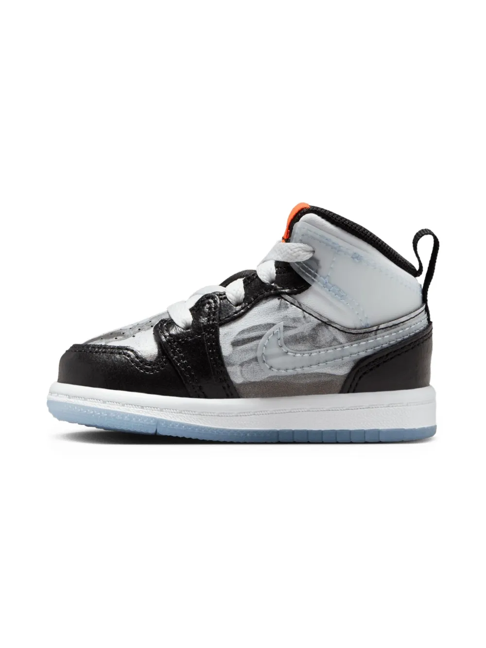 Jordan Kids Jordan 1 Mid SS "X-Ray" sneakers Grey
