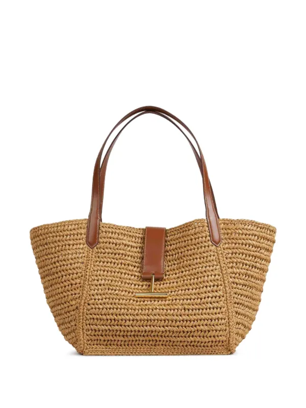 【関税＆送料込み】Tom Ford Brown Handbag With T Logo Detai Women's Handbags | Luxury Handbags for Women | TOM FORD