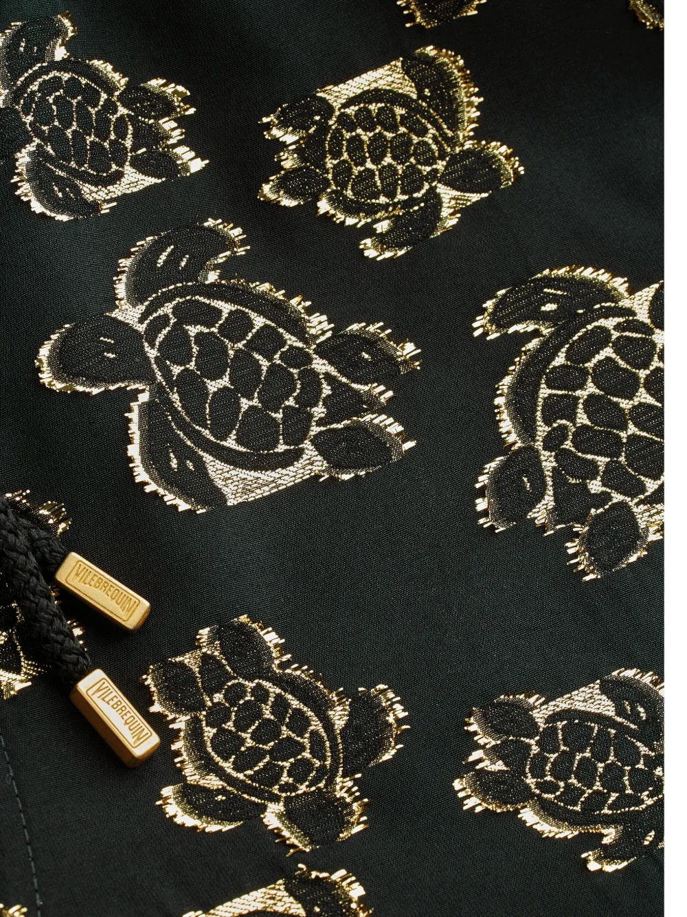 Vilebrequin Ronde des Tortues zwembroek Zwart