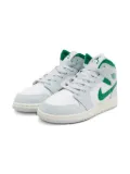 Jordan Kids Jordan 1 Mid ""Summit White/Pure Platinum/Sail/Pine Green"" sneakers - 142 Summit White/Pure Platinum/Sail/Pine Green