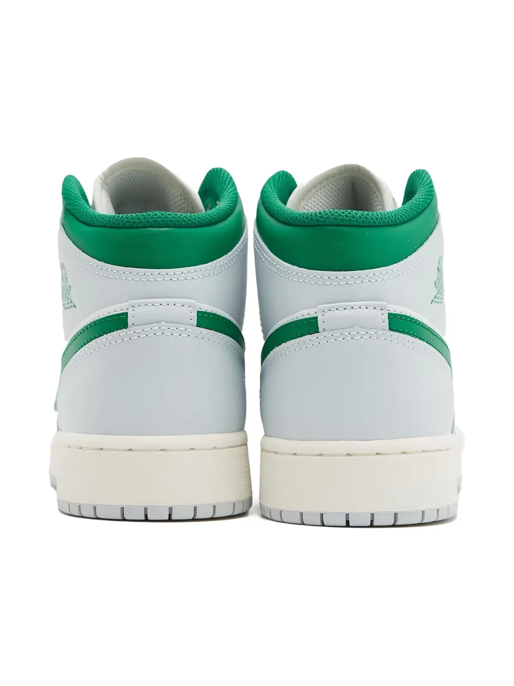 Jordan Kids Jordan 1 Mid Summit White/Pure Platinum/Sail/Pine Green sneakers - 142 Summit White/Pure Platinum/Sail/Pine Green