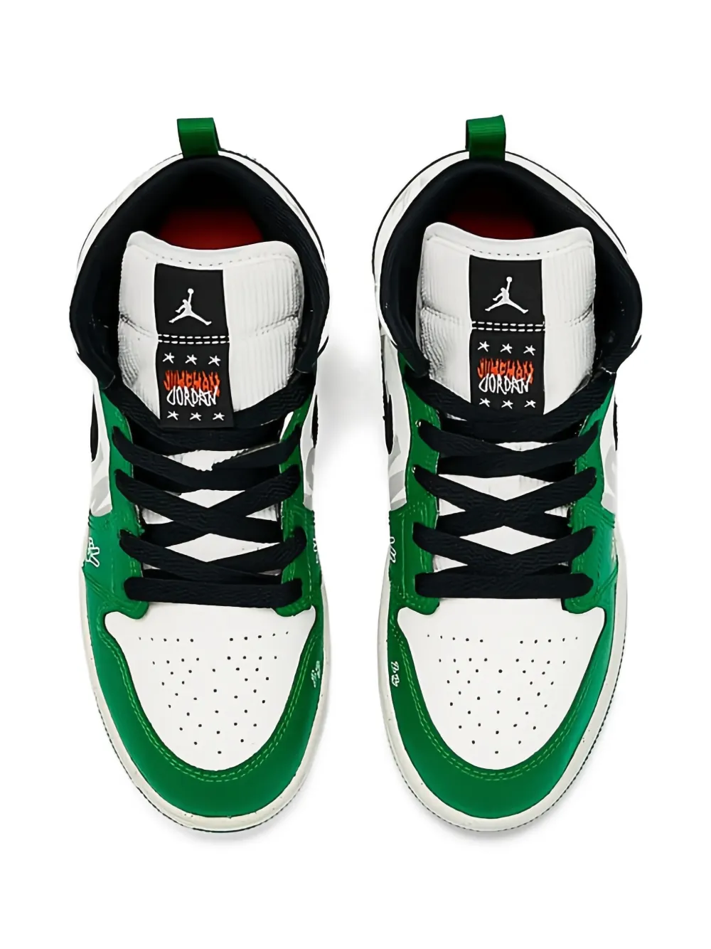 Jordan Kids Jordan 1 Mid SE "Pine Green" sneakers Groen