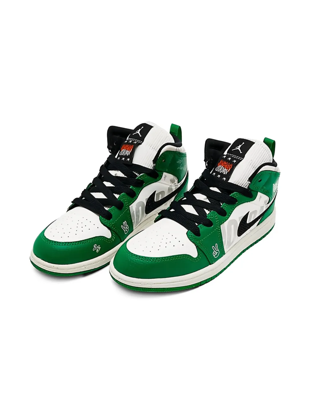 Jordan Kids Jordan 1 Mid SE Pine Green sneakers - Groen