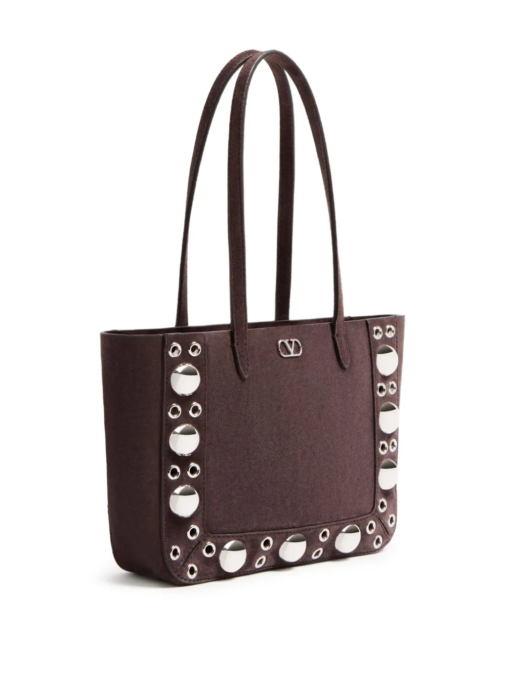 Valentino Garavani Shopper met ringlets Bruin