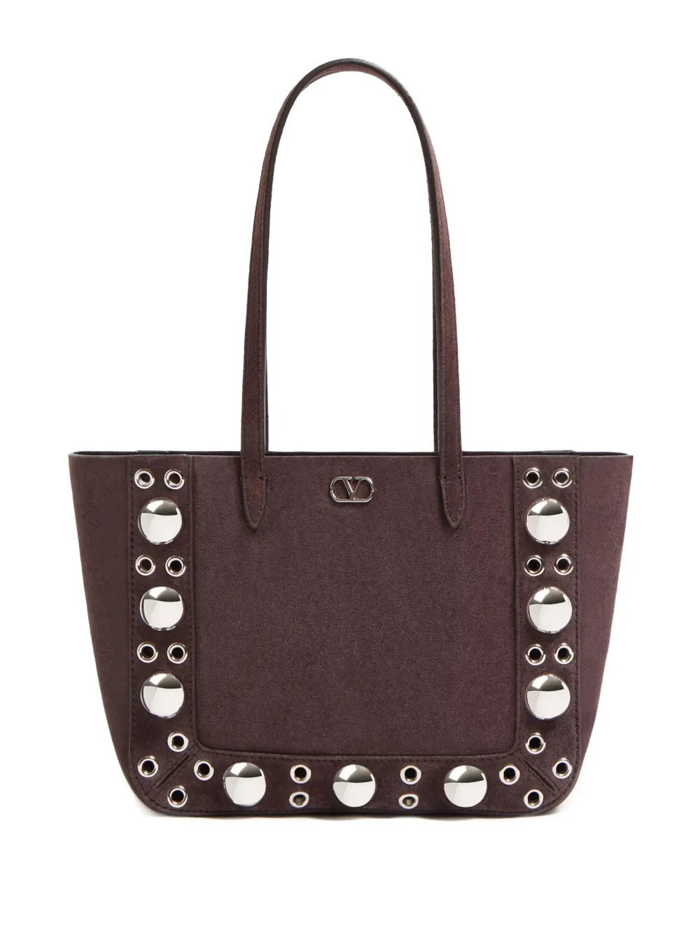 Valentino Garavani Shopper met ringlets Bruin