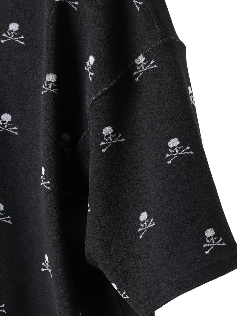 Mastermind Japan T-shirt met Skull-monogram - Zwart