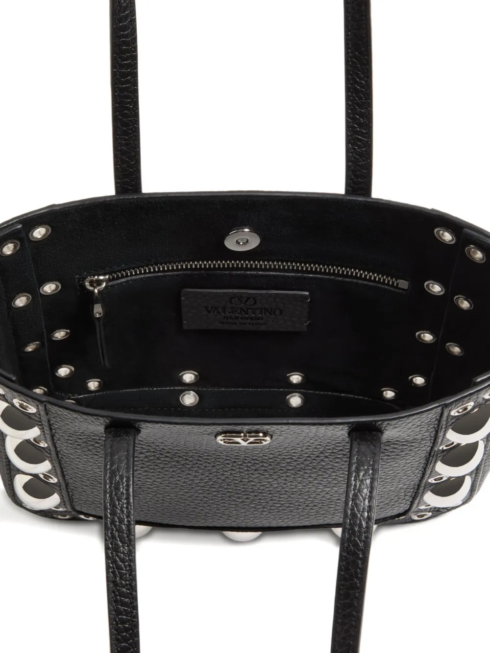Valentino Garavani Nellcôte mini-shopper Zwart
