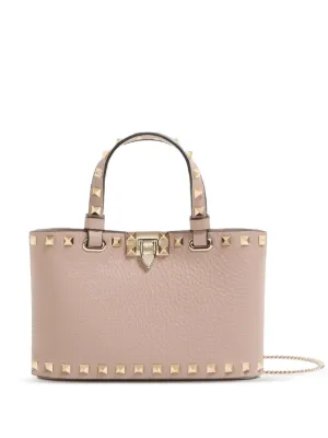 トートバッグ 25ss VALENTINO BEIGE LEATHER AND COTTON TOTES Valentino Garavani Vlogo Escape Leather Tote Bag | eBay