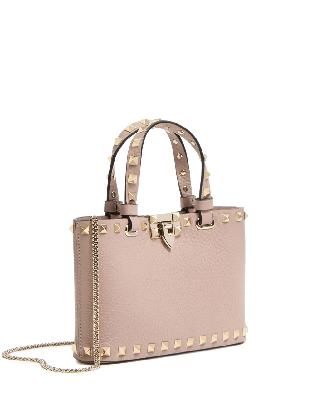 Valentino Garavani ロックスタッズ ハンドバッグ ミニ - ピンク Valentino Garavani ロックスタッズ ハンドバッグ ミニ - ピンク