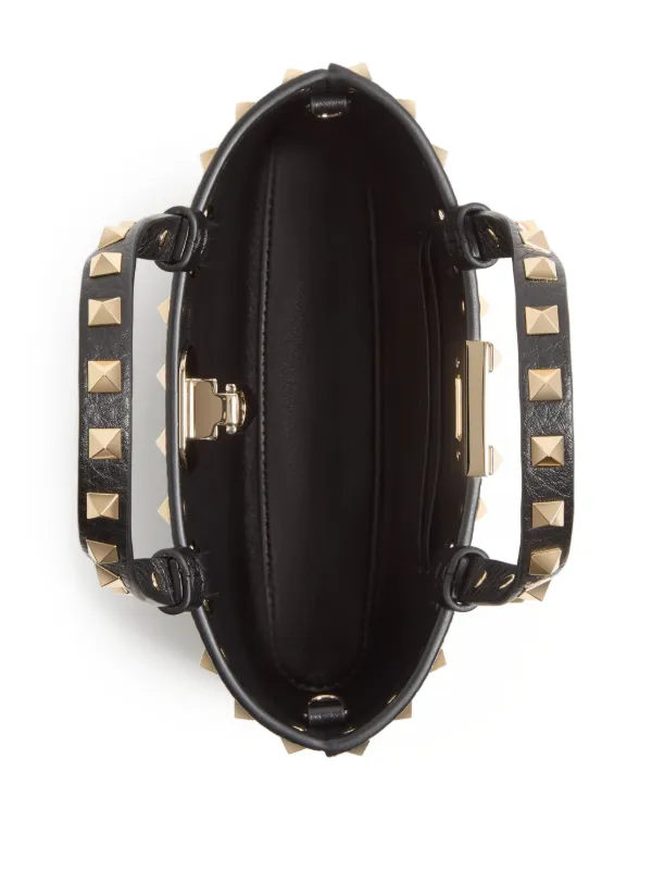 Valentino Garavani Mini Rockstud Clutch Bag | Black | FARFETCH
