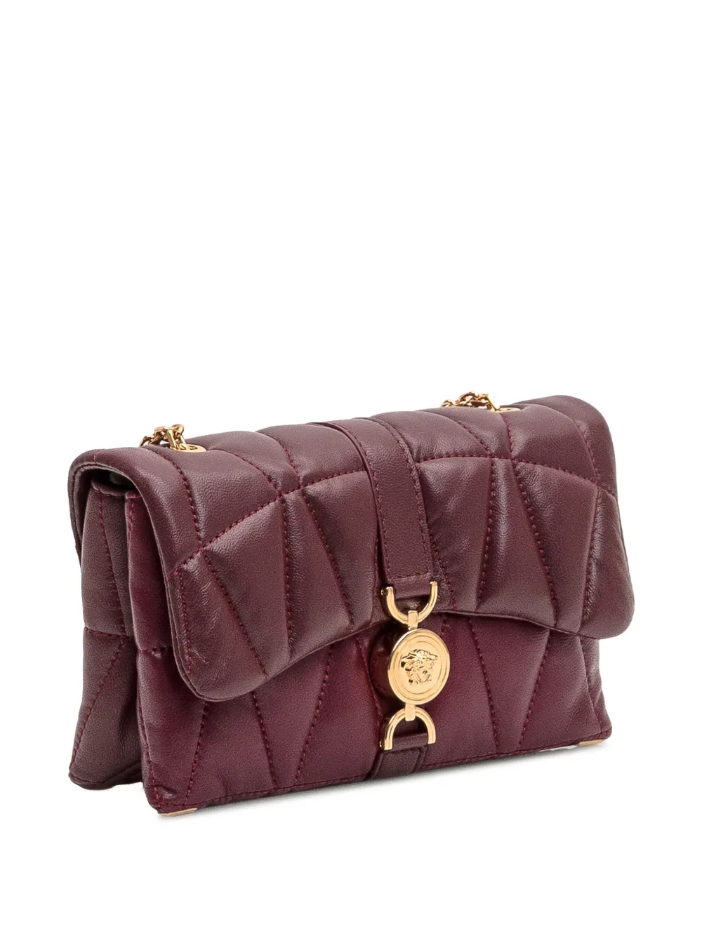 Versace Kleio gewatteerde kleine tas Rood