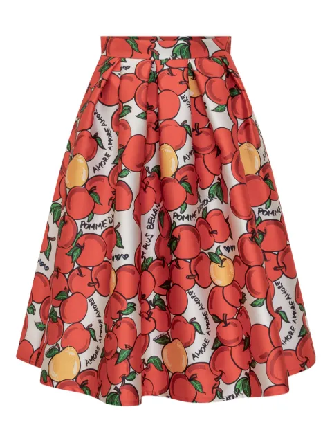 alessandro enriquez apple-motif skirt