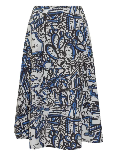 alessandro enriquez cotton pleated skirt
