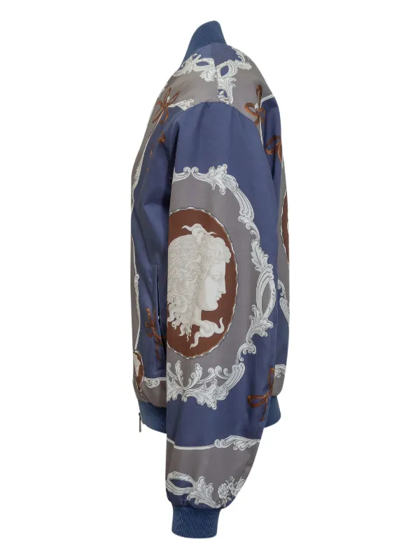 Versace★Cameo ボンバージャケット メンズ Cameo Bomber Jacket Print | VERSACE US