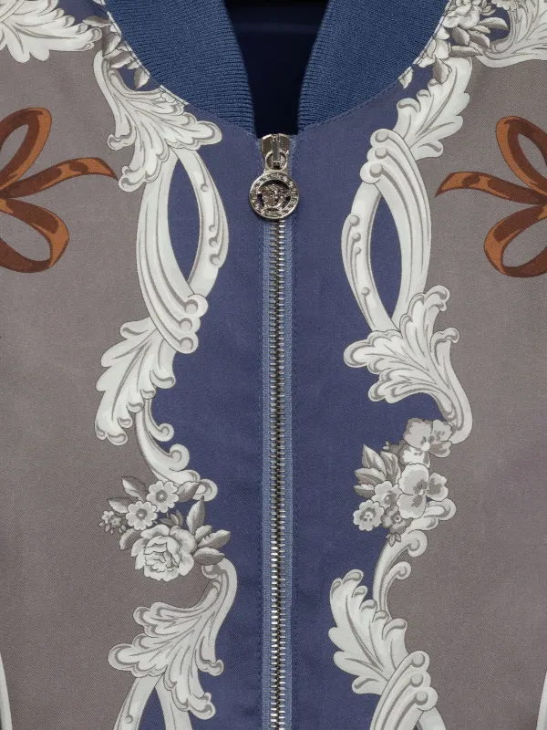 Versace Cameo ボンバージャケット | ブルー | FARFETCH JP