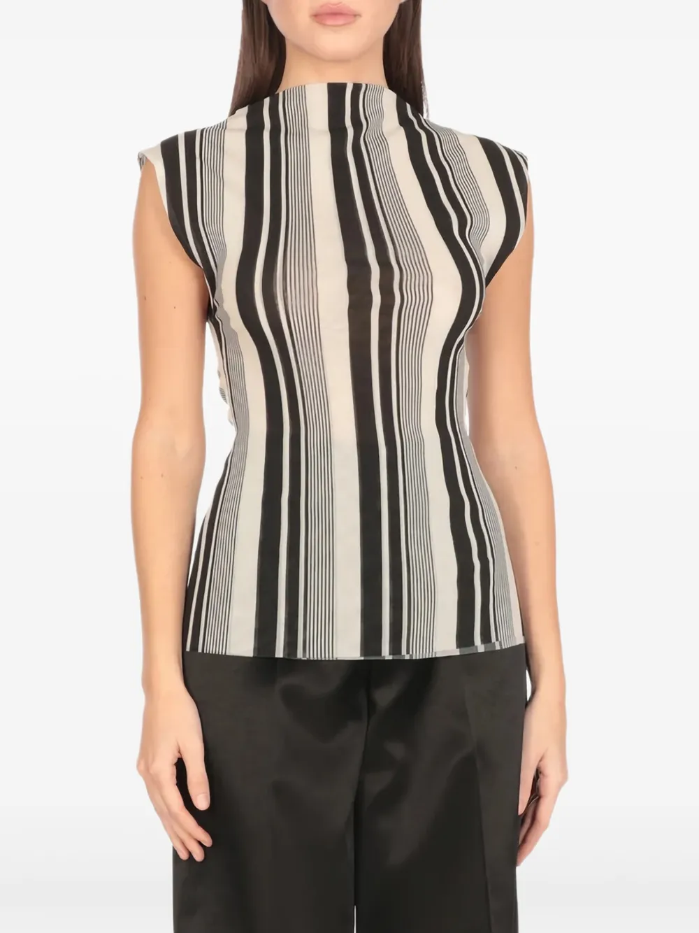 striped blouse