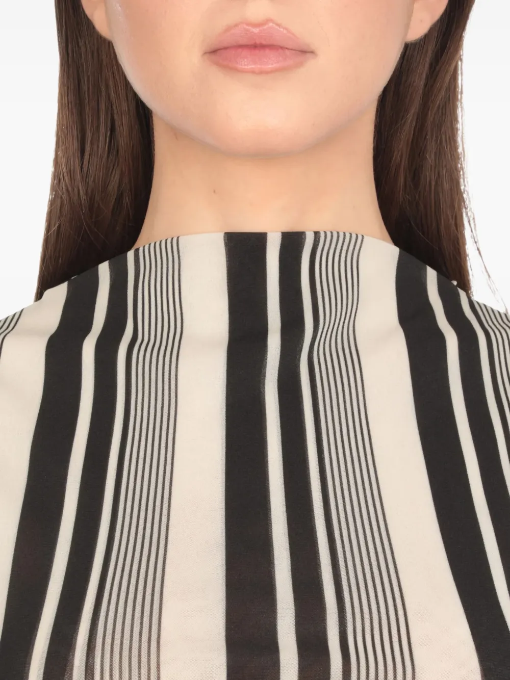 Shop Philosophy Di Lorenzo Serafini Striped Blouse In White