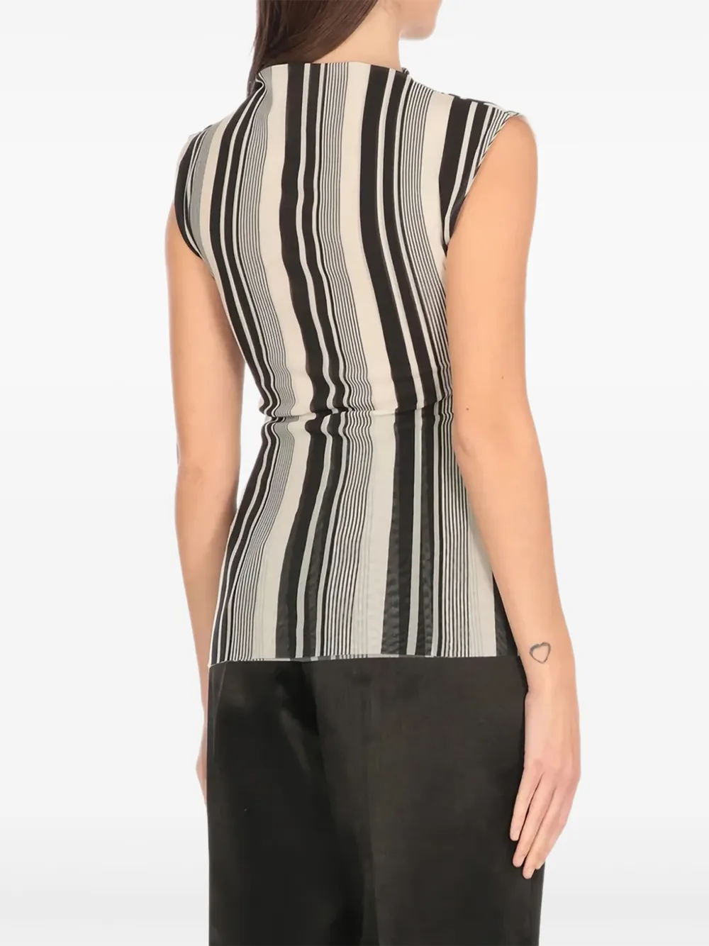 Shop Philosophy Di Lorenzo Serafini Striped Blouse In White