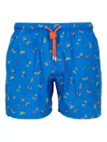 Gallo printed swim shorts - Blue