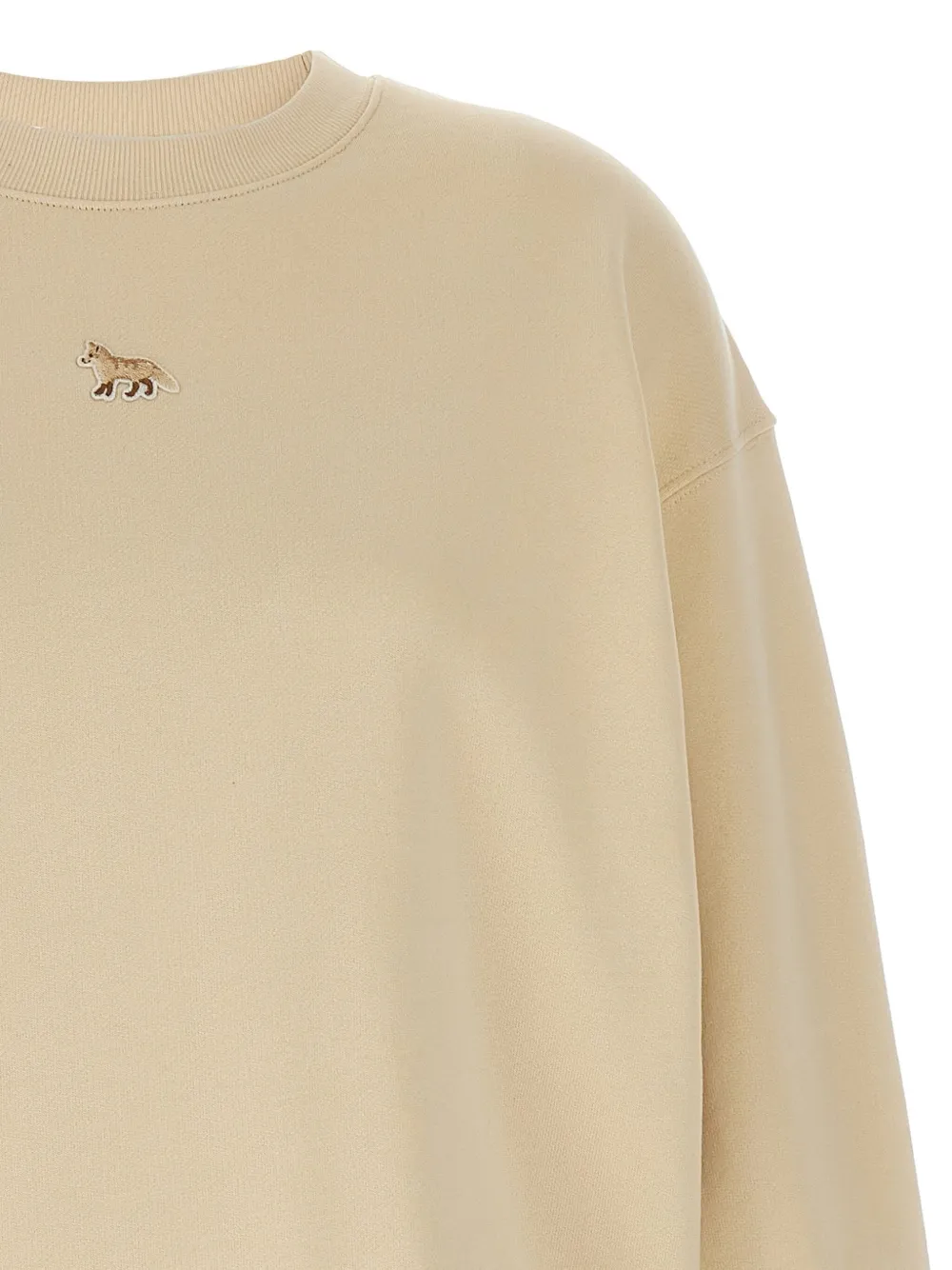 Shop Maison Kitsuné Baby Fox Sweatshirt In Neutrals