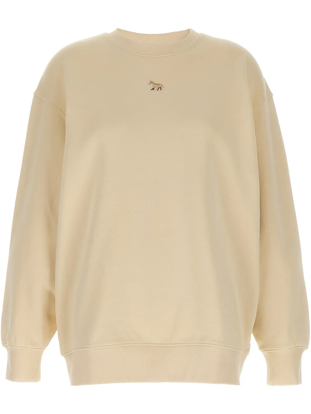Shop Maison Kitsuné Baby Fox Sweatshirt In Neutrals