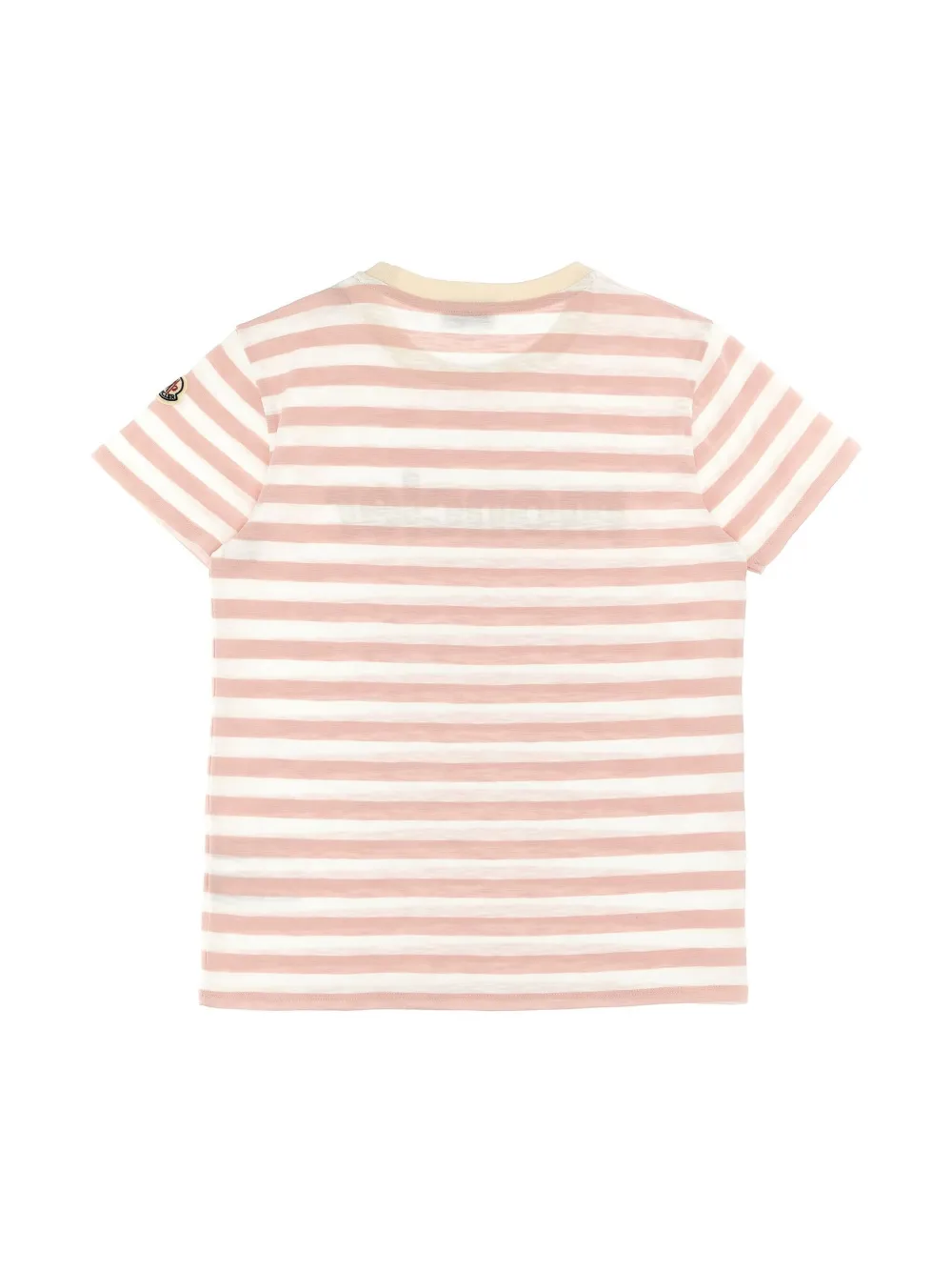 Moncler Enfant striped T-Shirt - Roze