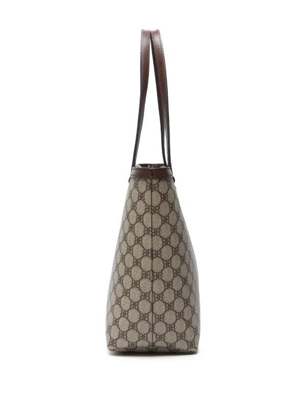 Balenciaga Pre-Owned x Gucci 2021 Hacker Tote Bag | Neutrals 