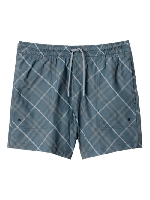 Short de bain à carreaux - Burberry - Modalova