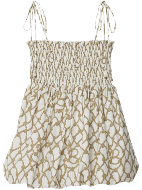 Burberry printed cotton top
