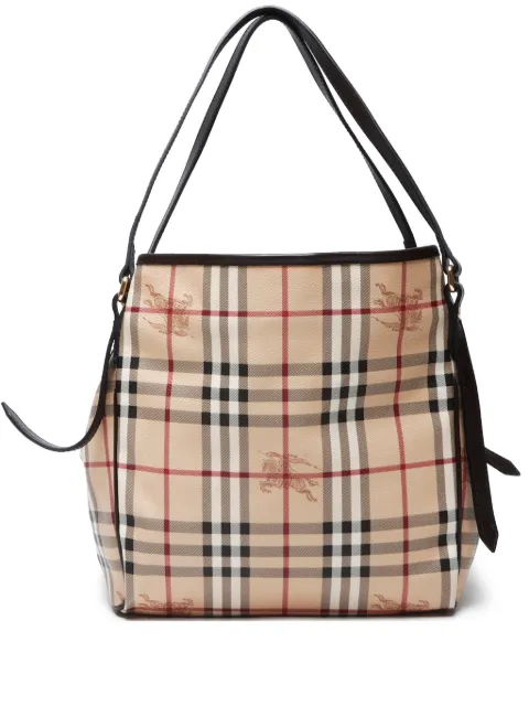 Burberry Pre-Owned 1990's 캔터버리 숄더 백