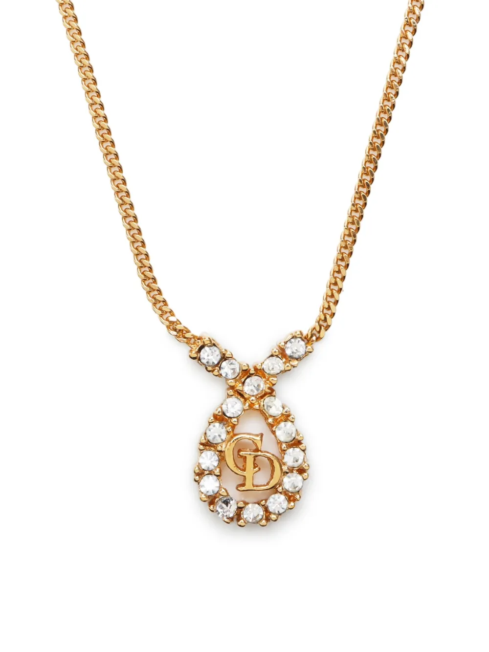 Christian Dior Pre-Owned collar con dije del logo CD 1990 | Image 2