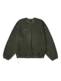 THUG CLUB distressed-effect sweatshirt - Green