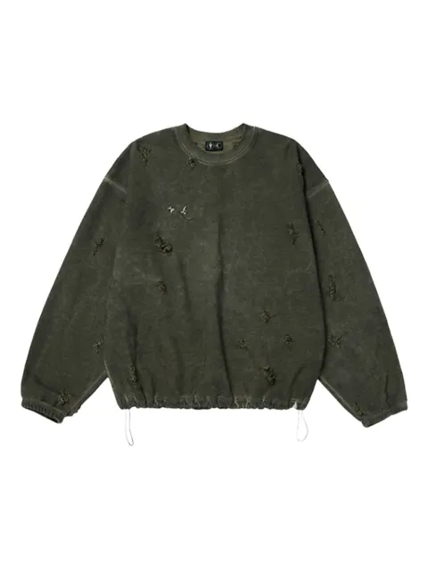 THUG CLUB sudadera con efecto envejecido