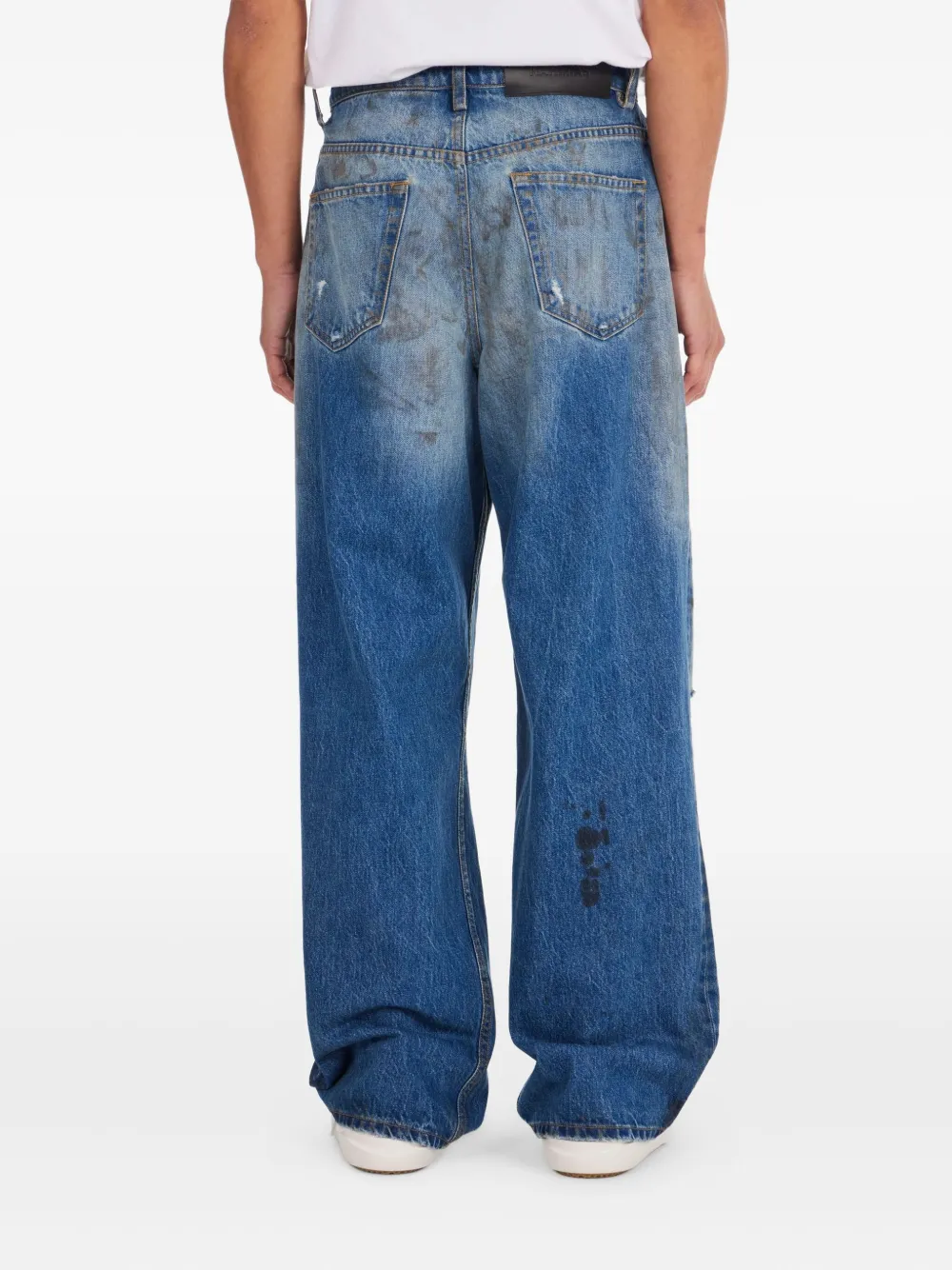 Nahmias Gerafelde jeans Blauw
