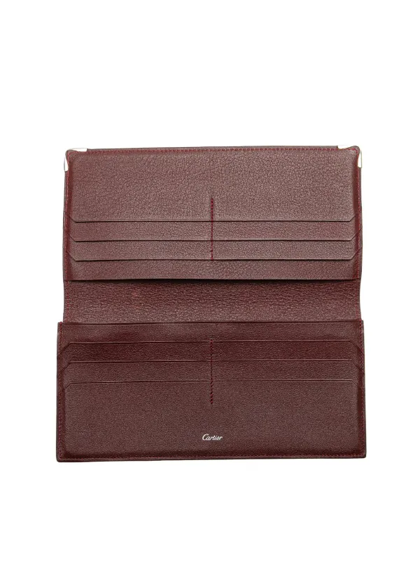 Cartier 20th Century Leather Must De Cartier Wallet Long Wallets