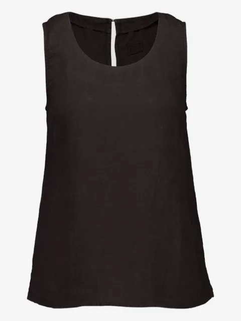 120% Lino keyhole cut-out sleeveless top