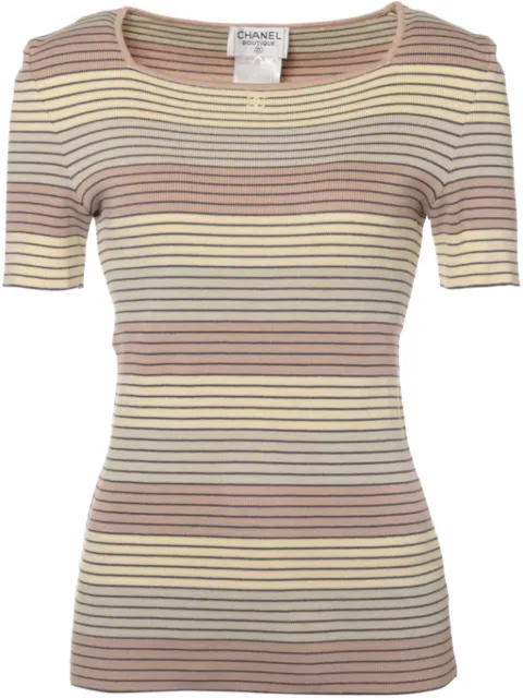 CHANEL Pre-Owned 1998 striped T-shirt