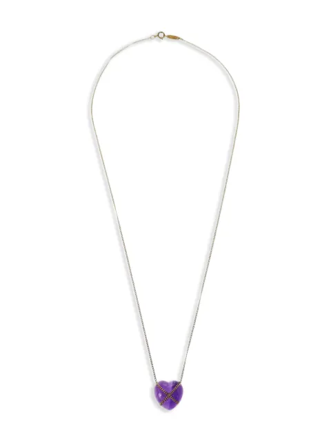 Tiffany & Co. Pre-Owned قلادة كلاسيكية ذهب أصفر عيار 18 مرصعة بحجر الجمشت من عقد 1990-2000