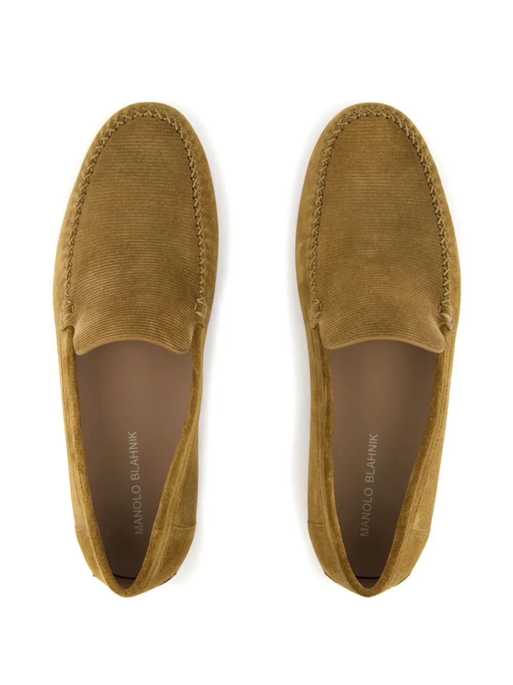 Manolo Blahnik Alder Roberi suede loafers Brown