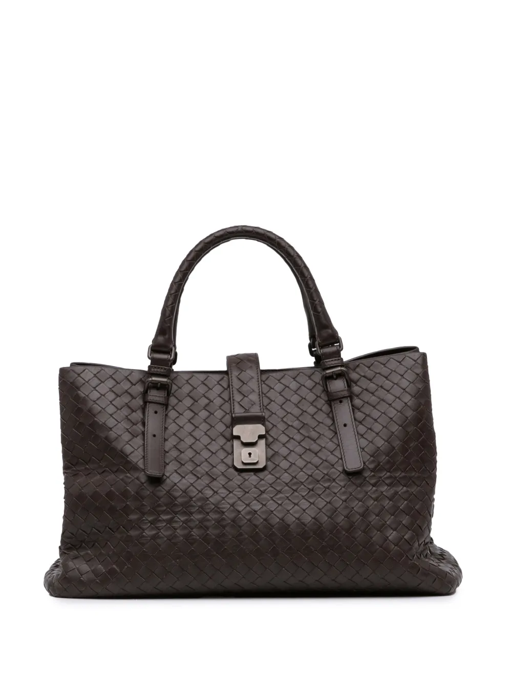 Bottega Veneta Pre-Owned 2010 medium Intrecciato Roma boekentas - Bruin