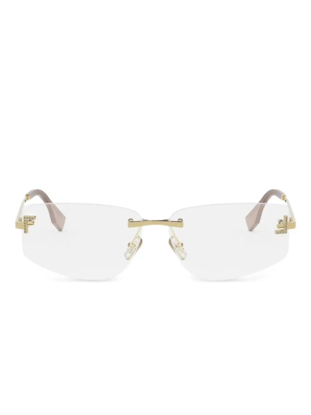 FENDI lunettes de vue sans monture | jaune | Image 1