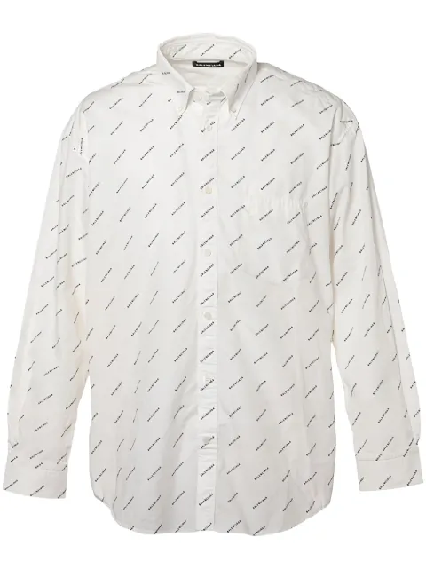 Balenciaga Pre-Owned 2018s logo-print shirt